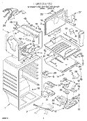 LINER Diagram and Parts List for KTRS21MFAL00  KitchenAid Refrigerator