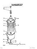 TUB AND BASKET Diagram and Parts List for LT5000XVW0  Whirlpool Washer Dryer Combo