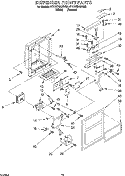 DISPENSER FRONT Diagram and Parts List for 4YED27DQDW00  Whirlpool Refrigerator