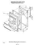 REFRIGERATOR DOOR , LIT/OPTIONAL Diagram and Parts List for ET18JKXSW02  Whirlpool Refrigerator