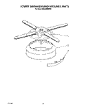 LOWER WASHARM AND STRAINER Diagram and Parts List for KUDA22SWWH1  KitchenAid Dishwasher