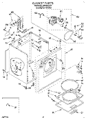 SECTION Diagram and Parts List for LER4434AQ1  Whirlpool Dryer