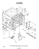 TUB , LITERATURE AND OPTIONAL Diagram and Parts List for DP8350XVN1  Whirlpool Dishwasher