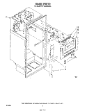 LINER Diagram and Parts List for ET18HMXSW04  Whirlpool Refrigerator
