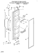 FREEZER DOOR Diagram and Parts List for 4KSRS27QAA00  KitchenAid Refrigerator