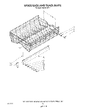 UPPER RACK AND TRACK Diagram and Parts List for KUDD210T1  KitchenAid Dishwasher