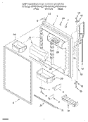REFRIGERATOR DOOR Diagram and Parts List for KTRS20KHBL00  KitchenAid Refrigerator
