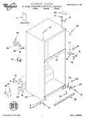 CABINET, LITERATURE Diagram and Parts List for ET18LKXHB01  Whirlpool Refrigerator