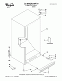 CABINET PARTS Diagram and Parts List for 7EL87TRRRV01  Whirlpool Refrigerator
