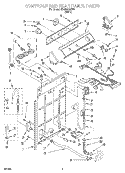 Part Location Diagram of WP3362625 Whirlpool Washer Timer Knob