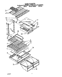 SHELF Diagram and Parts List for ET18ZKXWW10  Whirlpool Refrigerator