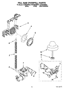 FILL AND OVERFILL PARTS Diagram and Parts List for KUDI02CRBL4  KitchenAid Dishwasher