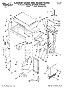 CABINET LINER AND DOOR PARTS Diagram and Parts List for GI15NDXTB1  Whirlpool Ice Maker