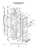 FREEZER DOOR Diagram and Parts List for KSRS25QWWH11  KitchenAid Refrigerator