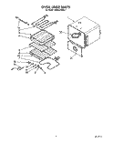 OVEN LINER Diagram and Parts List for KEMS378XWH1  KitchenAid Wall Oven