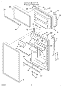 DOOR Diagram and Parts List for 2VET22NKJW00  Whirlpool Refrigerator