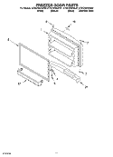 FREEZER DOOR, OPTIONAL Diagram and Parts List for KTRC22KKBT01  KitchenAid Refrigerator