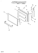 FREEZER DOOR, LIT/OPTIONAL Diagram and Parts List for KTRS21MDAL05  KitchenAid Refrigerator