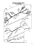 WIRING HARNESS Diagram and Parts List for KEDS200YWH0  KitchenAid Range
