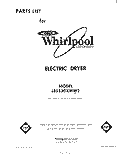 SECTION Diagram and Parts List for LE5530XMW2  Whirlpool Dryer