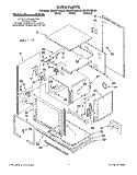 OVEN Diagram and Parts List for KEMS378BBL3  KitchenAid Wall Oven
