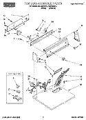SECTION Diagram and Parts List for REL4634BL1  Roper Dryer
