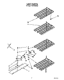 UNIT Diagram and Parts List for TVF15FRXW00  Whirlpool Freezer