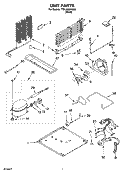 UNIT PARTS Diagram and Parts List for TT21AKXKQ08  Estate Refrigerator