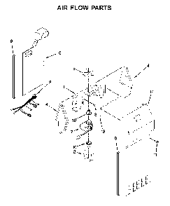 Air flow parts Diagram and Parts List for WRS325SDHW04  Whirlpool Refrigerator