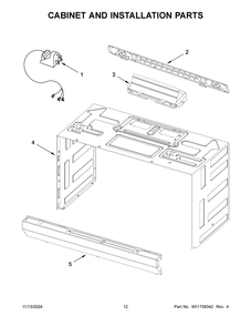 Part Location Diagram of W11752405 Whirlpool WIRE HARNESS
