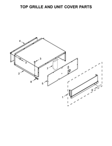 Top Grille And Unit Cover Parts Diagram and Parts List for KBSD606ESS01  KitchenAid Refrigerator