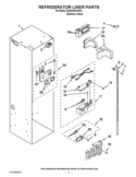 REFRIGERATOR LINER PARTS Diagram and Parts List for KSSC48QVS03  KitchenAid Refrigerator
