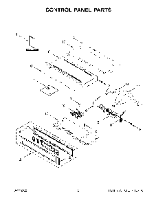 Control Panel Parts Diagram and Parts List for KODE300ESS20  KitchenAid Wall Oven