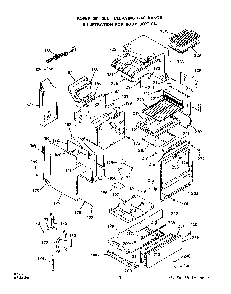 Body Diagram and Parts List for 1353*2A  Roper Range