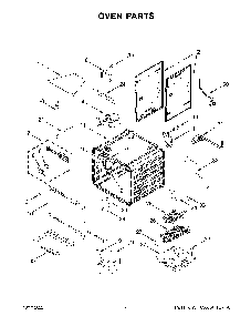 Oven Parts Diagram and Parts List for KFGC500JAV05  KitchenAid Range