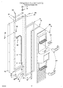 FREEZER DOOR Diagram and Parts List for KSSS48QDX03  KitchenAid Refrigerator