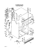 CABINET Diagram and Parts List for JWARG475WP00  Whirlpool Refrigerator
