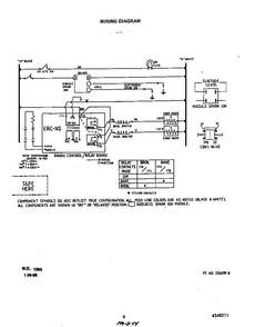 Wiring Diagram Diagram and Parts List for D6757*0  Roper Range