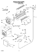 ICEMAKER PARTS Diagram and Parts List for KBRC36FMS00  KitchenAid Refrigerator