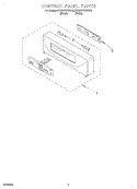 CONTROL PANEL Diagram and Parts List for KEBS247DBL9  KitchenAid Wall Oven