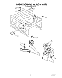 MAGNETRON AND AIR FLOW Diagram and Parts List for MT9160XYB1  Whirlpool Microwave
