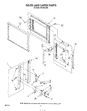 DOOR AND LATCH Diagram and Parts List for KCMS132S0  KitchenAid Microwave