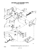 AIRFLOW AND CONTROL PARTS Diagram and Parts List for ACP052XM0  Whirlpool Air Conditioner