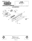CONSOLE Diagram and Parts List for WU4406V1  Roper Dishwasher