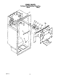 LINER Diagram and Parts List for ET20RKYZW00  Whirlpool Refrigerator