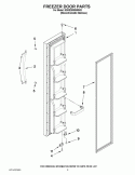 FREEZER DOOR PARTS Diagram and Parts List for KSRS25MWMS03  KitchenAid Refrigerator