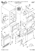 CABINET LINER AND DOOR Diagram and Parts List for EC5100XEN1  Whirlpool Ice Maker