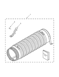 Product Accessory Parts Diagram and Parts List for 11081432510  Kenmore Washer Dryer Combo