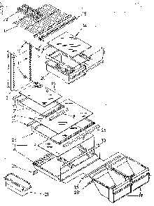 Shelf Diagram and Parts List for ET20GKXSF01  Whirlpool Refrigerator