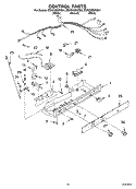 CONTROL Diagram and Parts List for ED5CHQXKB01  Whirlpool Refrigerator